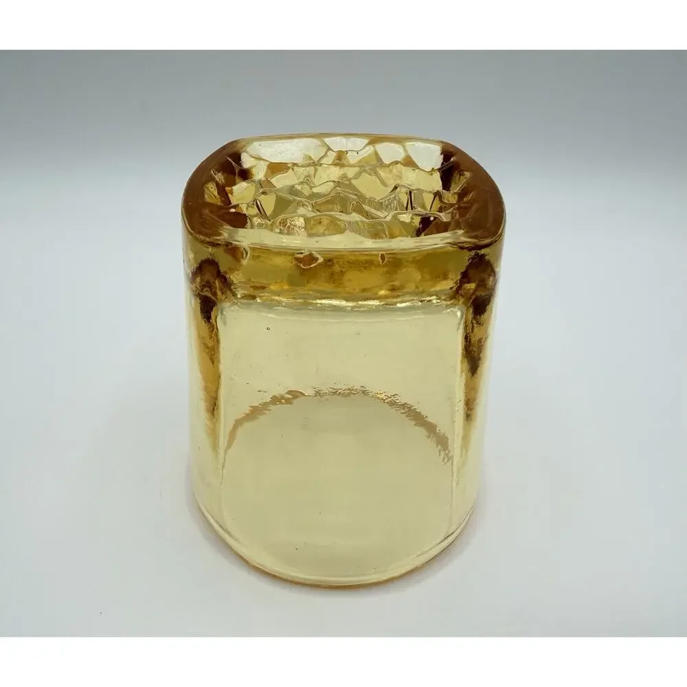 Fire and Light CITRUS On The Rocks Drinking Tumbler 3.5” Recycled Glass Barware